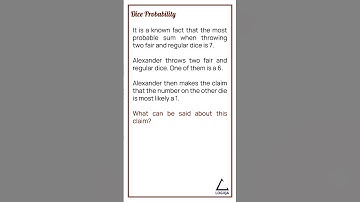 Does 1 Have the Highest Probability - Dice Probability Math Puzzle #shorts