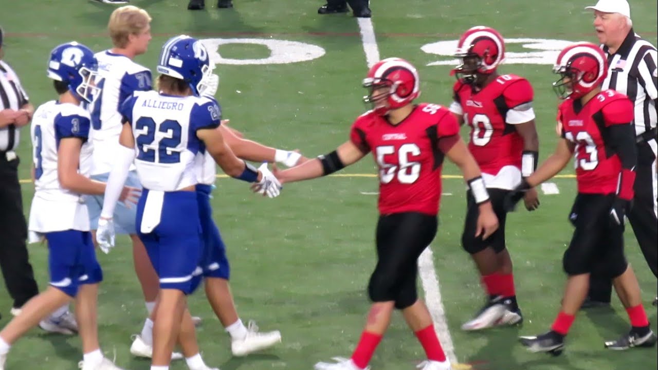 Darien Blue Wave vs Bridgeport Central - High School Varsity Football Game - September 17, 2021