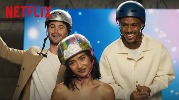 Chase Stokes, Brianne Tju & Keith Powers Learn to Hoverboard | Uglies | Netflix