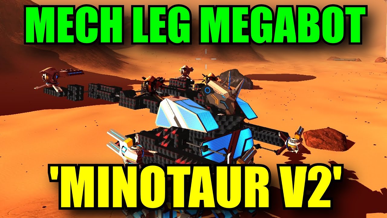 'Minotaur V2' Mega Mech Legs Megabot | Robocraft Showcase