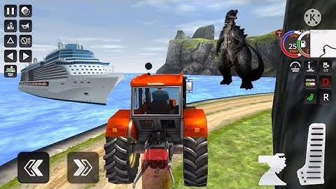 Real tractor 🚜 farming cargo truck driving simulator 3d Android iOS Gameplay || MICROF Gaming