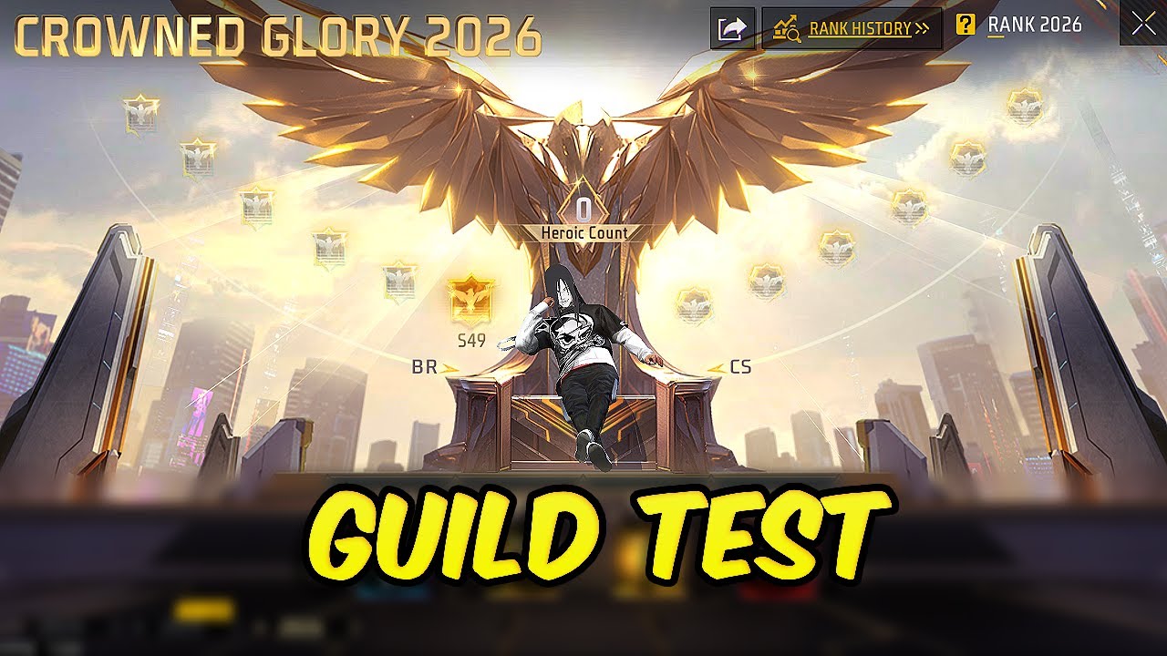 [LIve 🔴]Guild Test| Free Fire Live | Solo Rank Push 🔥 Grandmaster Target | Lightning Jass Live
