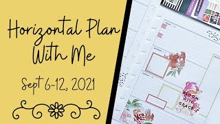 Plan With Me // Horizontal Happy Planner // Journaling & Wellness // September 6-12, 2021