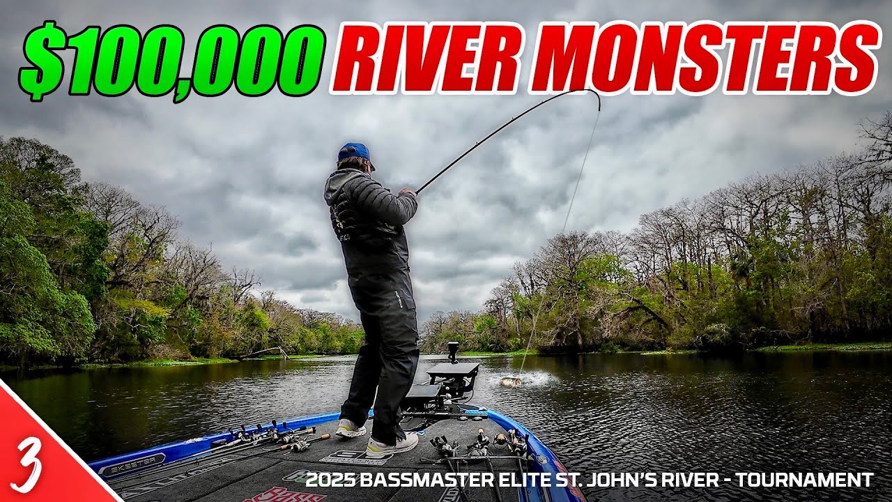 Fishing for $100,000 RIVER MONSTERS - 2025 Bassmaster St. John's River (Tournament) UFB S5E3