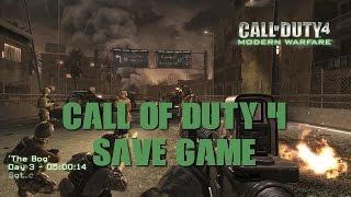 call of duty 4 save game