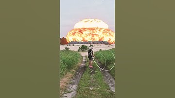 Nuclear Explosion in old film look  (VFX Short ) #vfx #actionvfx  #aftereffects