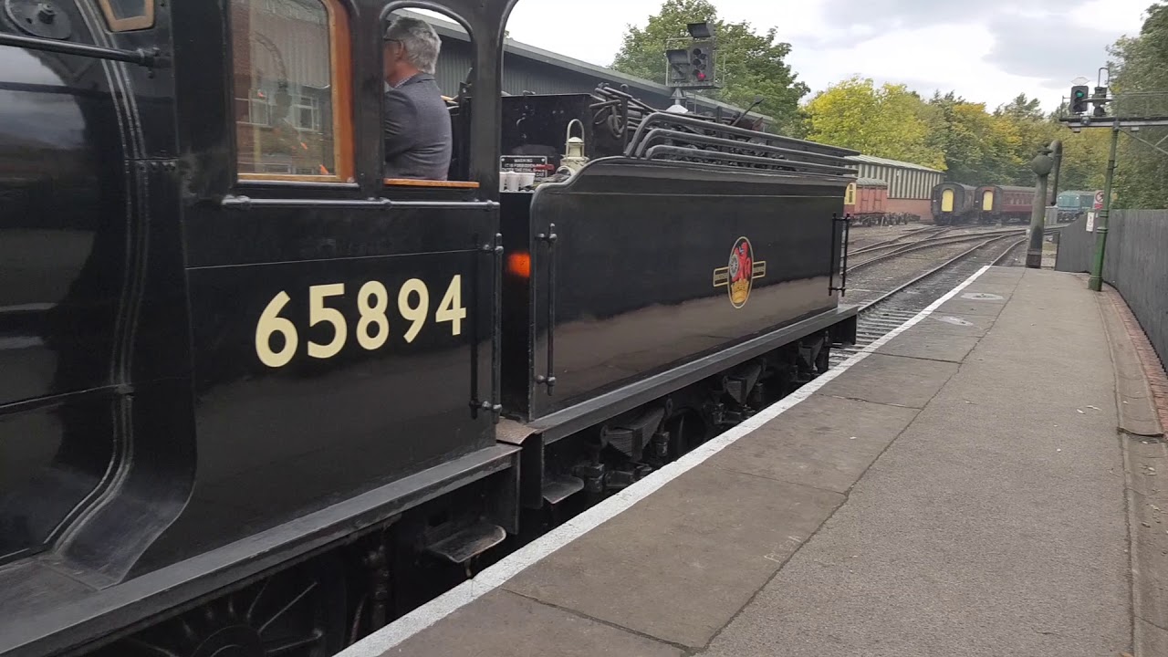 J27: 65894 leaving Pickering for Levisham, Goathland and Grossmont