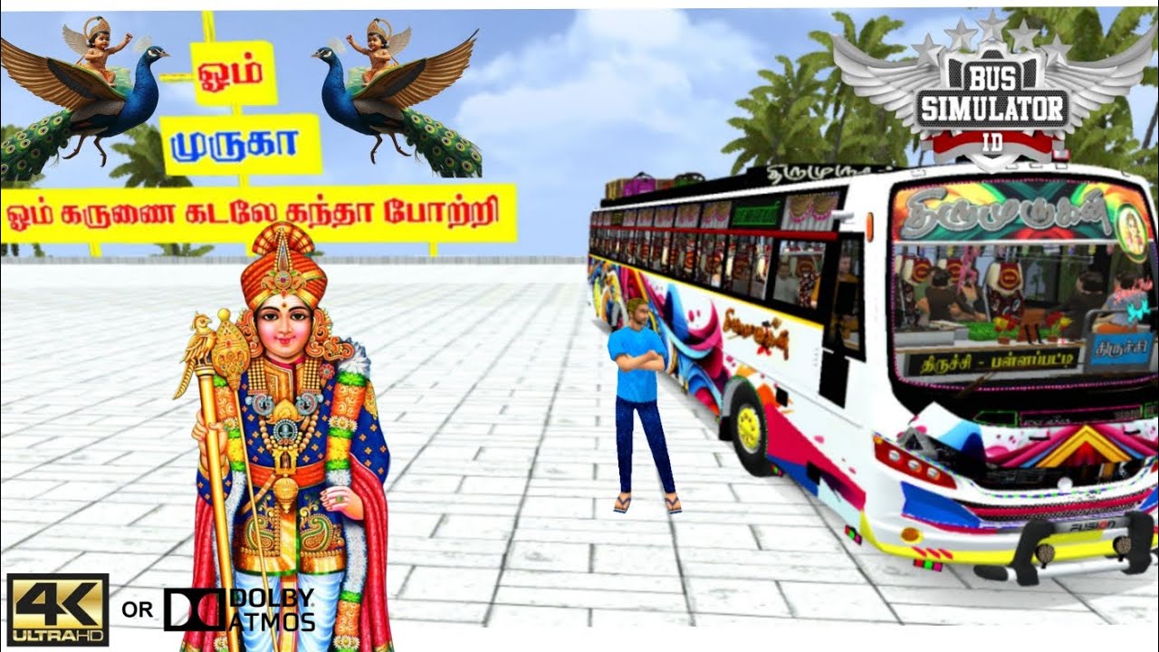 THIRU MURUGAN BUS MOD DRIVE | WAY TO PALANI TEMPLE | Realistic Indian Bus Journey | Bus Simulation !