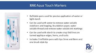 Rnk Aqua Touch Markers