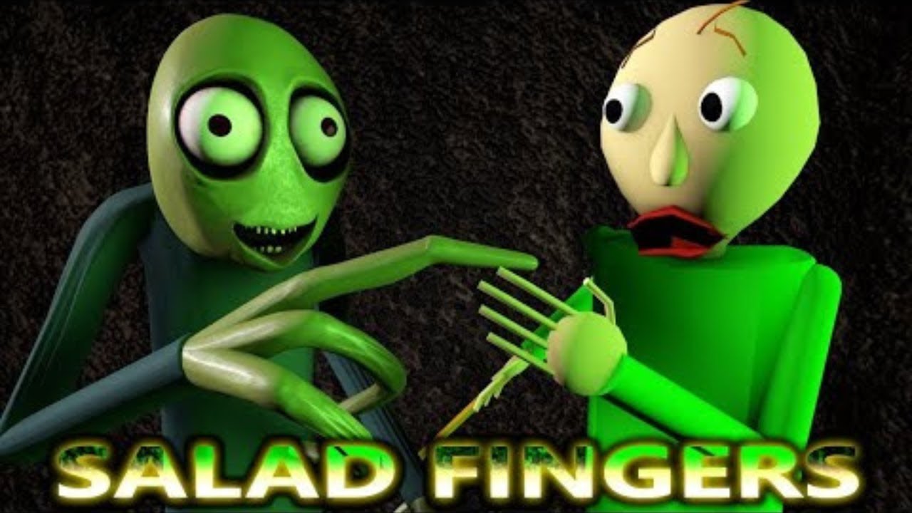 BALDI'S BASICS VS SALAD FINGERS CHALENGE THE MOVIE 1 YouTube
