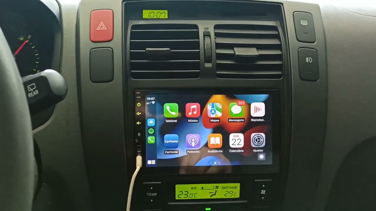 Hyundai Tucson - Substituição Central original por Central CarPlay e Android Auto - ArtsomAuto