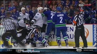 Adam Burish vs Tom Sestito Sep 16, 2013