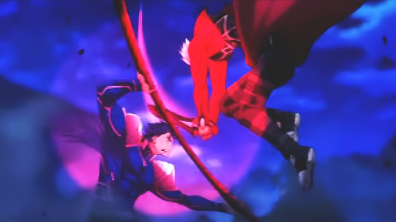 ARCHER VS LANCER FIRST FIGHT AMV