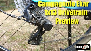 Campagnolo Ekar 1x13 13-Speed Drivetrain Preview: With the Ridley Kanzo Fast Gravel Bike!