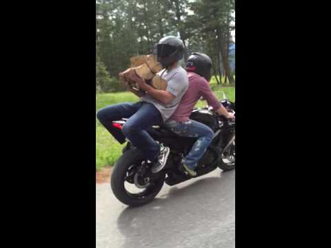 How to carry firewood on a bike
