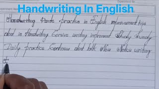 Handwriting | Handwriting English | Improve Handwriting | Writing | English | Handwriting Practice 