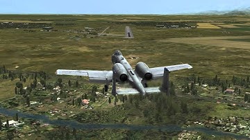 DCS A-10C crosswind landing 15m/s