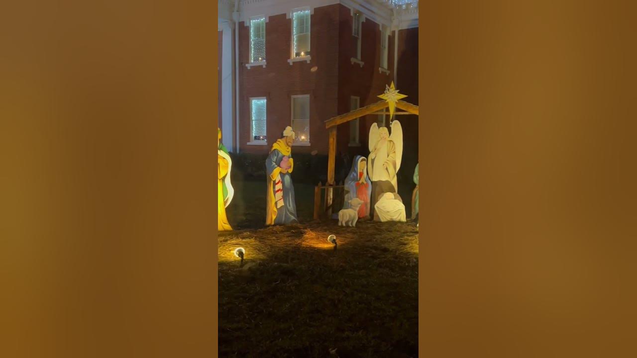 Away at the manger at Lucedale Mississippi, Courthouse Square, Lucedale