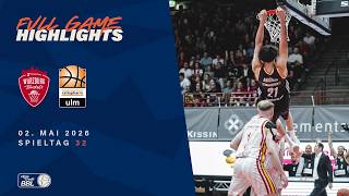 Fitness First Würzburg Baskets vs. Ratiopharm Ulm - Full Game Highlights - Spieltag 32, 25/26
