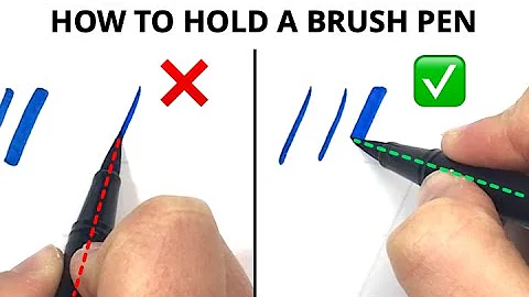 How to Hold Brush Pens for Calligraphy and Hand Lettering | BRUSH PEN TUTORIAL #brushpencalligraphy