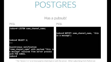 Real Time Web Apps with (just) Python and Postgres