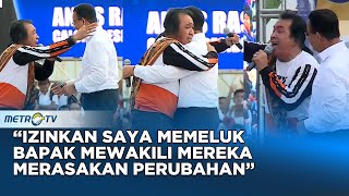 Momen Haru Anies Peluk Nelayan saat Kampanye NasDem di Parepare