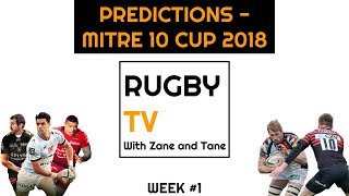 Mitre 10 cup 2018 - predictions: week 1 ...