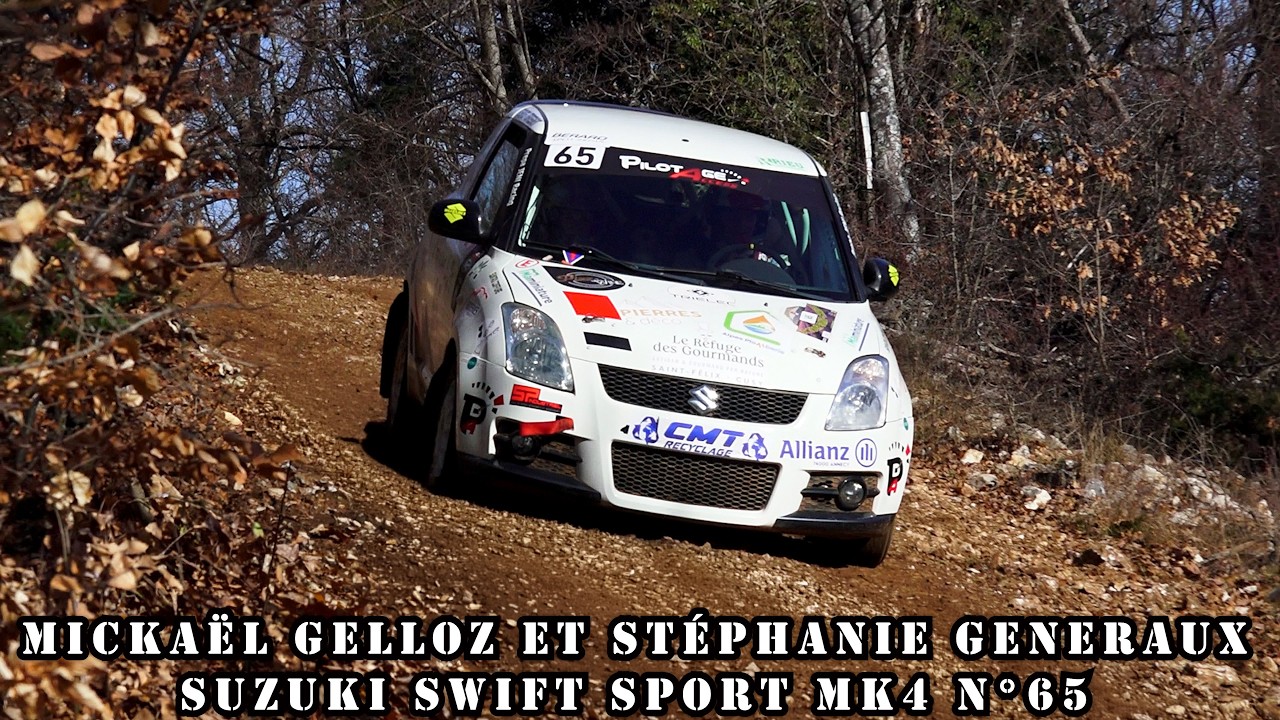Rallye Terre Tour Saint-Christol 2026 Suzuki Swift Sport N°65 - Mickaël GELLOZ et Stéphanie GENERAUX