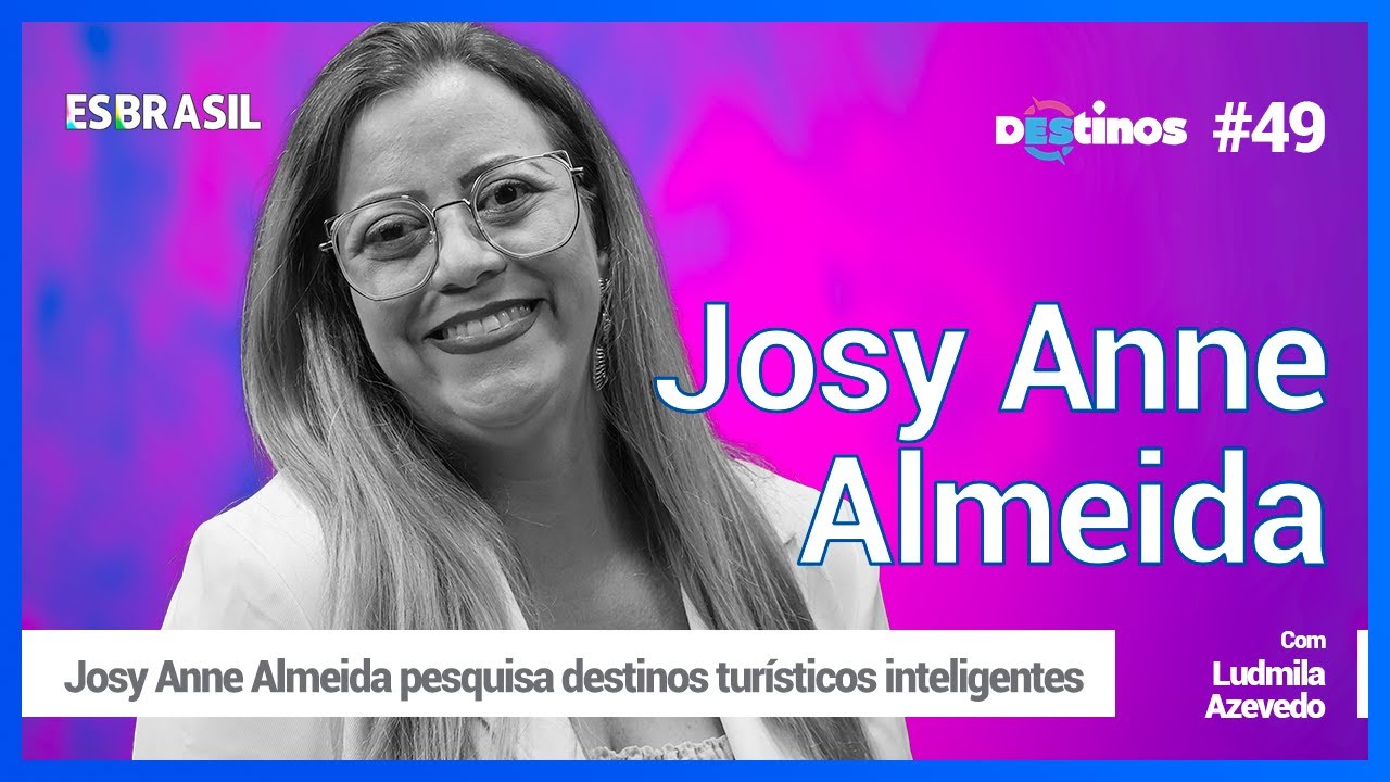 Podcast Destinos ES - Josy Anne Almeida, pesquisa destinos turísticos inteligentes