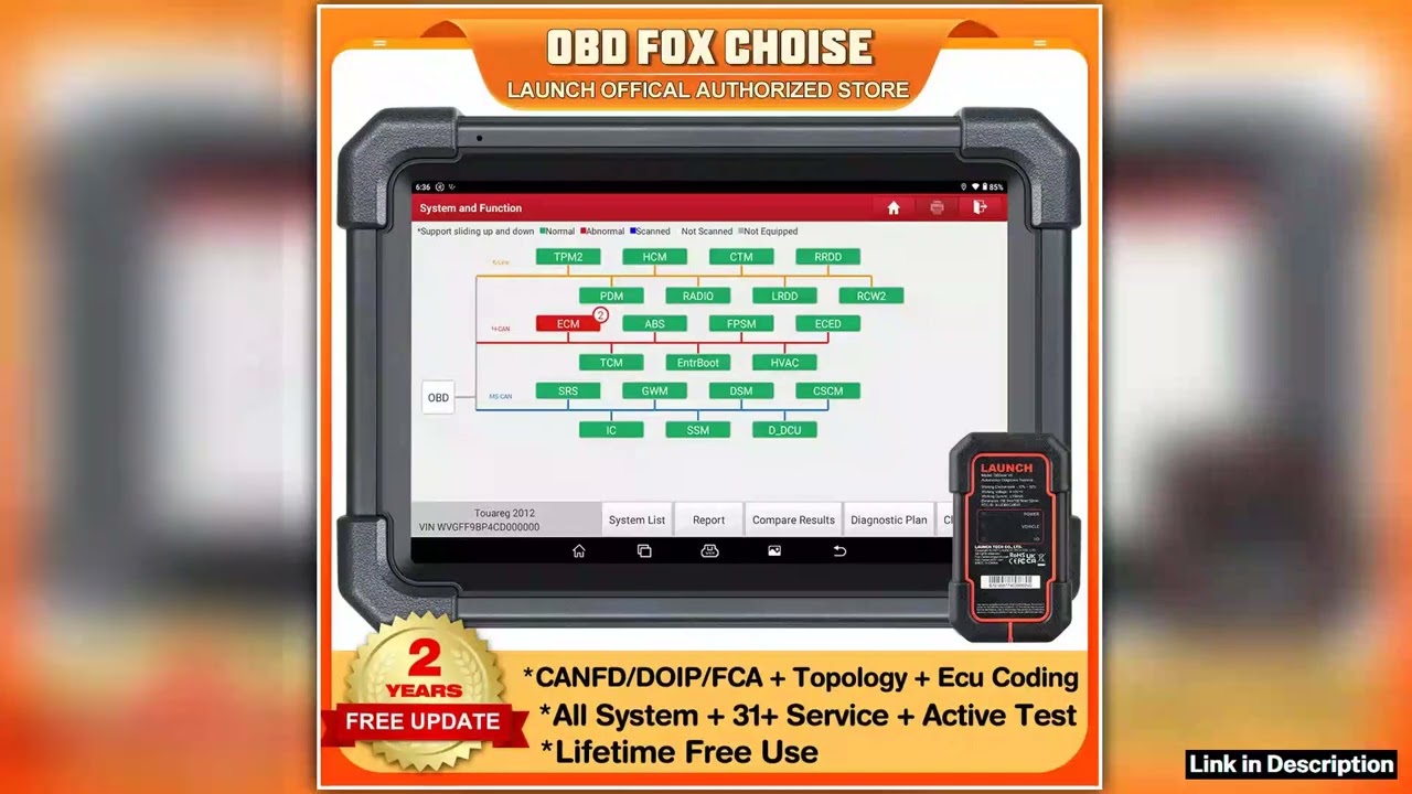 LAUNCH X431 PRO3 ACE Scan Tool for Online ECU Coding Topology Map CANFD DoIP SGW All System
