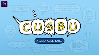 Titles Speech Bubbles Adjustable Motion Graphics Templates