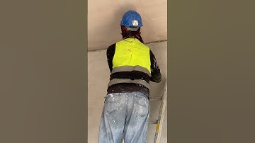 Installation Of Rock-wool & Fire Sealant For Wall.#shortvideo #construction #youtubeshorts