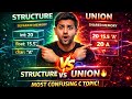 Structure vs Union in C | Difference Between Structure and Union | C Programming in Hindi