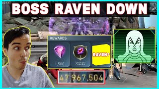 Boss Raven Down! I Broke The Damage Cap! Raven In Rewards? Advent Of Chaos Normal Injustice 2 Mobile