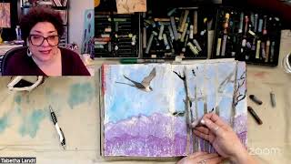 Creative Time with Tabetha | Prepared vs Spontaneous + Mixed Media Art Journaling
