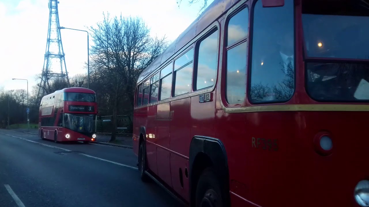 AEC Regal IV MXX283 Preserved RF395 London Transport on Route 227 Seen arriving at Crystal Palace