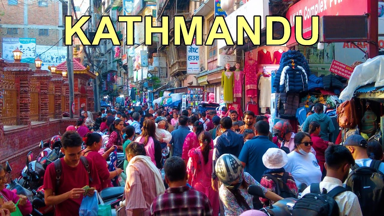 Kathmandu Dashain Vibes 2082 🇳🇵 Walking in Kathmandu's Wholesale Market Area