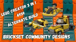 LEGO Creator 3 in 1 Cool Cars 4939 Build and Reviews! WelshDynastyBuilds & pluTOMium on rebrickable!