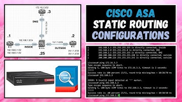 Configure Static Routing in Cisco ASA Firewall | ICMP Traffic | TCP Traffic