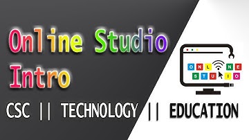 Online Studio Intro || CSC || Technology || Education. ऑनलाइन स्टूडियो इंट्रो First video