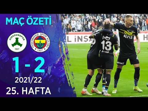 GZT Giresunspor 1-2 Fenerbahçe MAÇ ÖZETİ | 25. Hafta - 2021/22