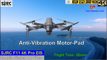 SJRC F11 4K Pro EIS GPS 2-Axis 4K Long Range Drone – Motor-Pad Video !