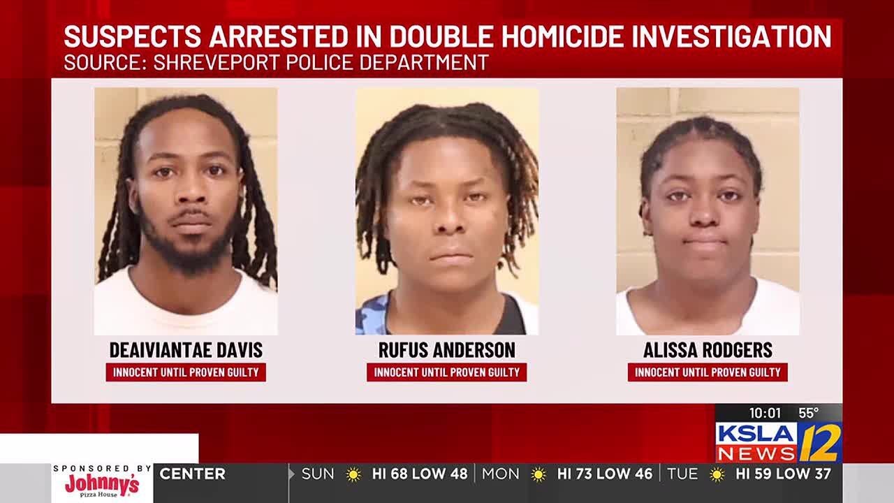 Shreveport Police arrest 3 people in connection to double homicide ...