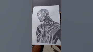 Realistic Spider Man Drawing😱💪#shorts #youtubeshorts #art #drawing #spiderman #marvel #realistic
