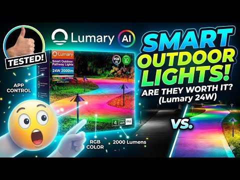 Lumary Smart pathway lights. 