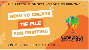 How to export tiff file in coreldraw | How to Make TIFF file in Coreldraw for Printing | Create tiff