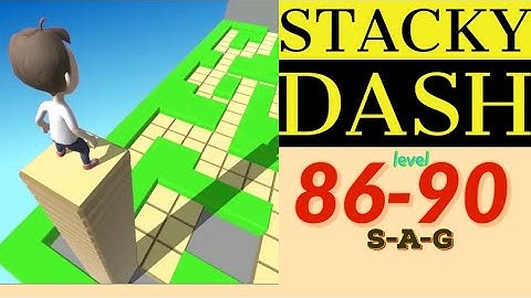 STACKY DASH level 86 87 88 89 90 gameplay
