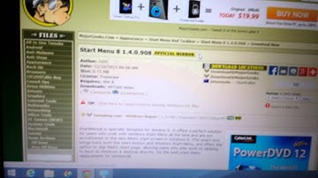 Free Start Menu/Button for Windows 8 just like Windows 7, XP, & Vista