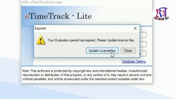 How to Update license key etimetracklite essl software eTimeTrackLite Hindi Tutorial in 2025