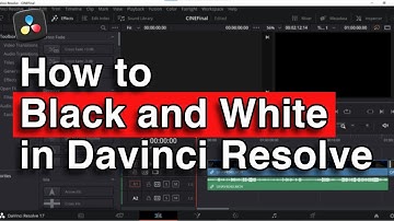 How to make a clip black and white in DaVinci Resolve